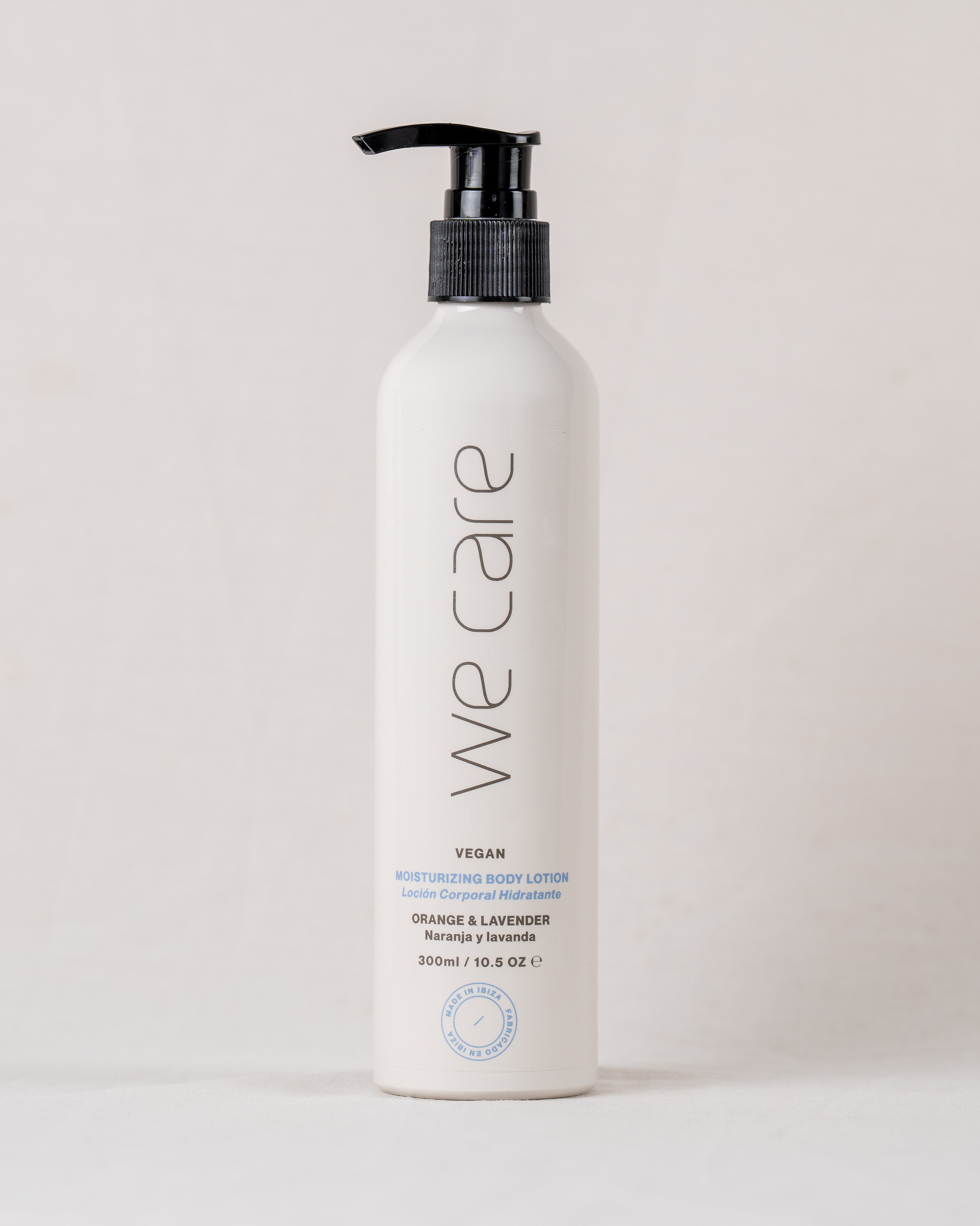 Loción hidratante natural We Care Ibiza con caléndula y lavanda