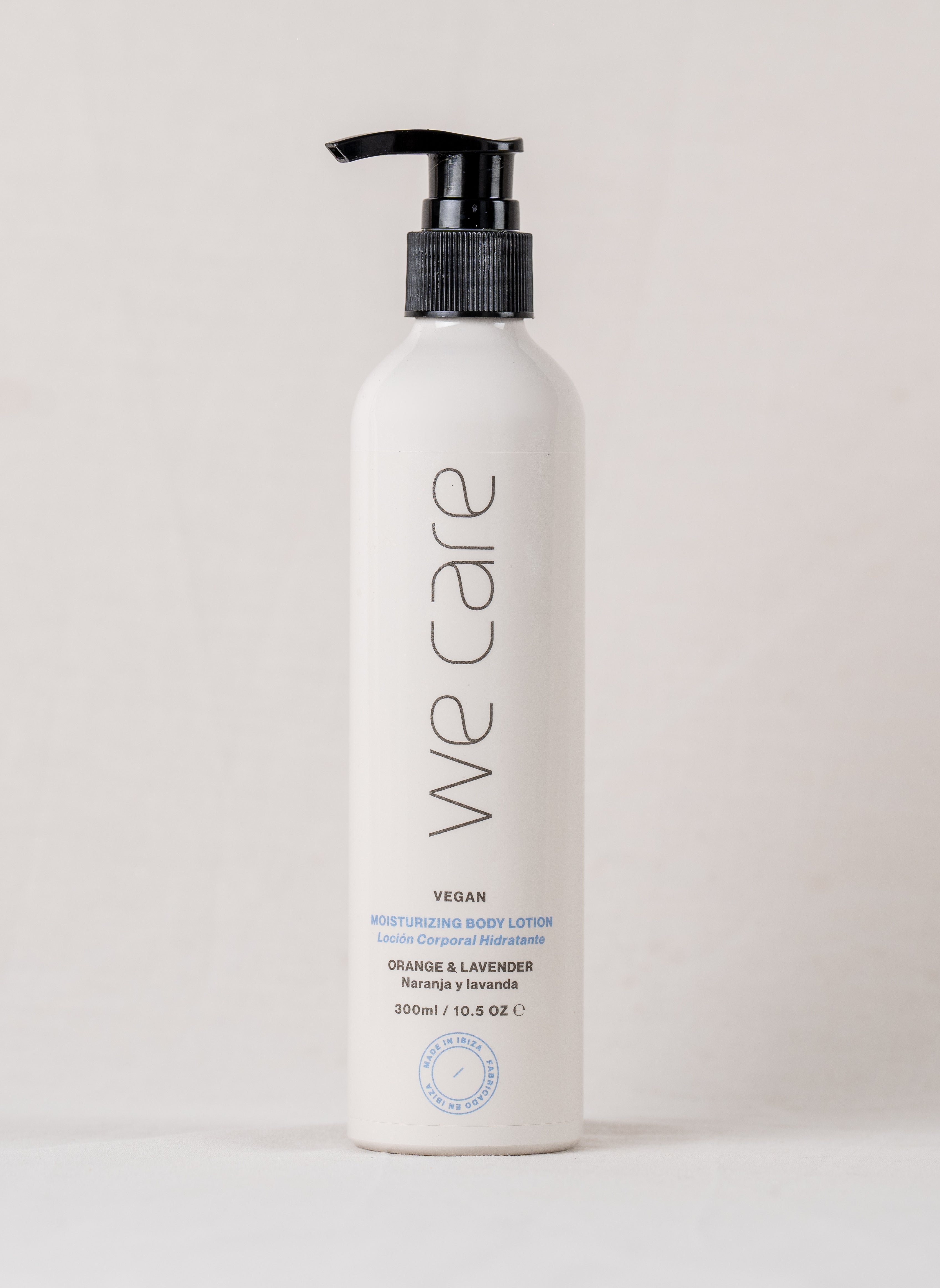 Loción hidratante natural We Care Ibiza con caléndula y lavanda